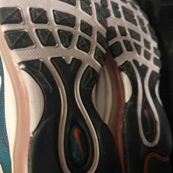 Nike Air Max 97 GS Rainforest/White-Team Orange 921522 300 Size 5.5Y - Picture 9 of 11